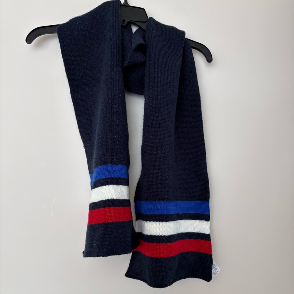 Old Navy Navy Scarf with Stripes